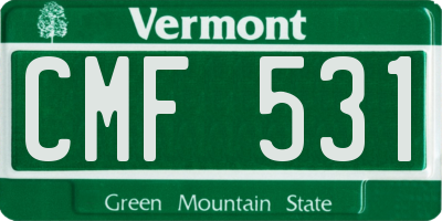 VT license plate CMF531