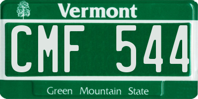 VT license plate CMF544