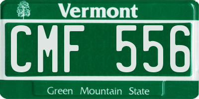 VT license plate CMF556