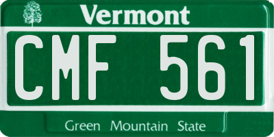VT license plate CMF561