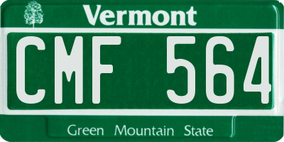 VT license plate CMF564