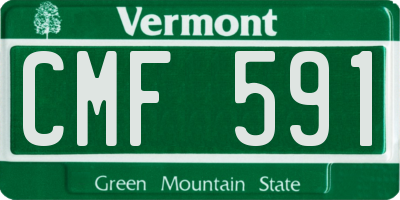 VT license plate CMF591