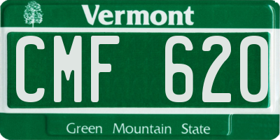 VT license plate CMF620