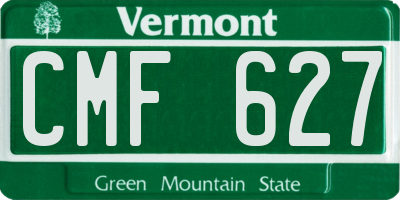 VT license plate CMF627