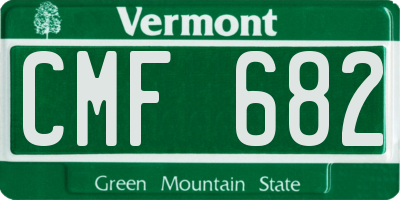 VT license plate CMF682