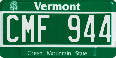 VT license plate CMF944