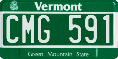 VT license plate CMG591