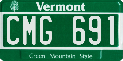 VT license plate CMG691