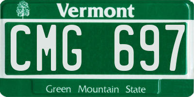 VT license plate CMG697