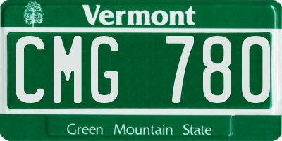 VT license plate CMG780
