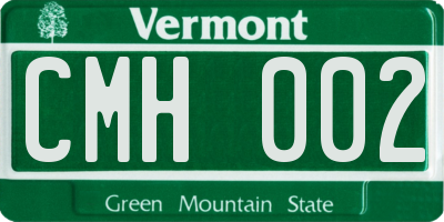 VT license plate CMH002