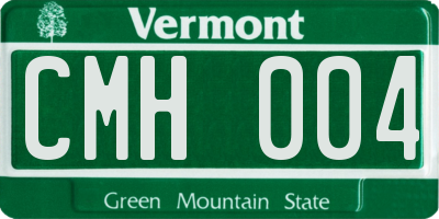 VT license plate CMH004