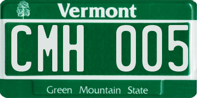 VT license plate CMH005