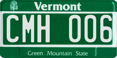 VT license plate CMH006