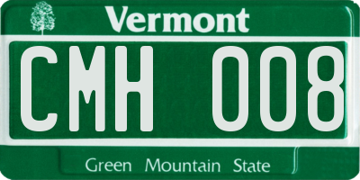 VT license plate CMH008