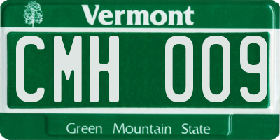 VT license plate CMH009