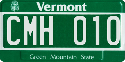 VT license plate CMH010