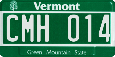 VT license plate CMH014