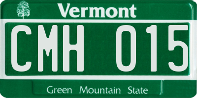 VT license plate CMH015