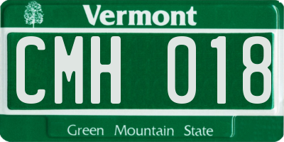 VT license plate CMH018
