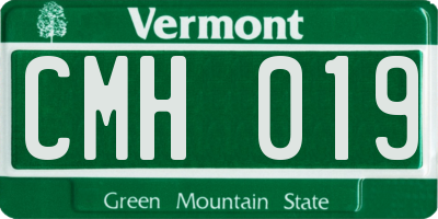 VT license plate CMH019