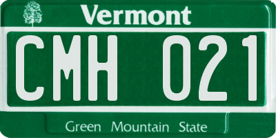 VT license plate CMH021