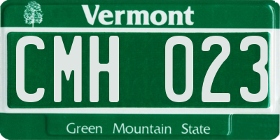 VT license plate CMH023