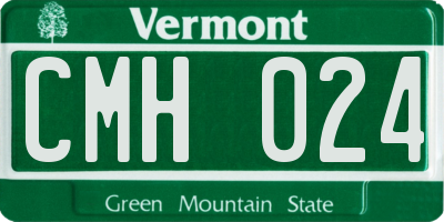 VT license plate CMH024