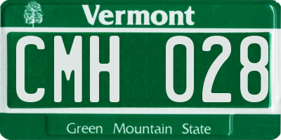 VT license plate CMH028