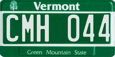 VT license plate CMH044