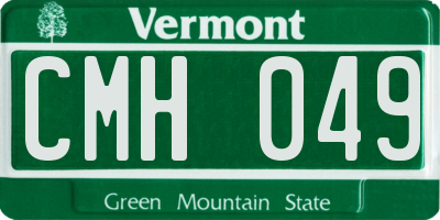 VT license plate CMH049