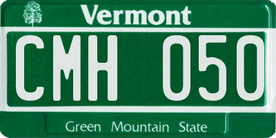 VT license plate CMH050