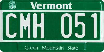 VT license plate CMH051