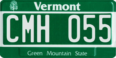 VT license plate CMH055