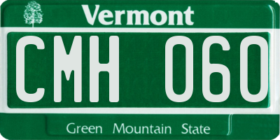 VT license plate CMH060
