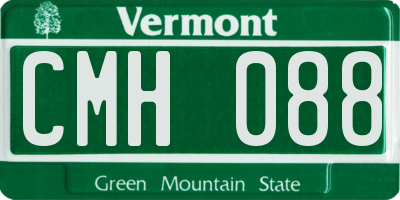 VT license plate CMH088