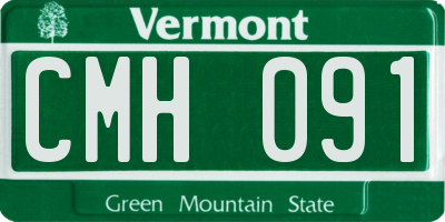 VT license plate CMH091