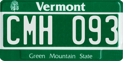 VT license plate CMH093