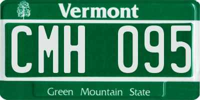 VT license plate CMH095