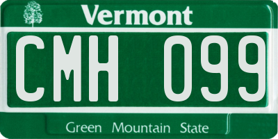 VT license plate CMH099