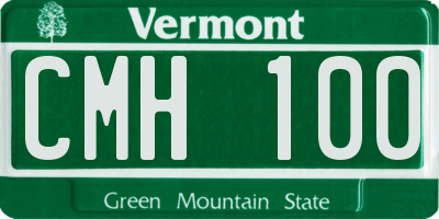 VT license plate CMH100