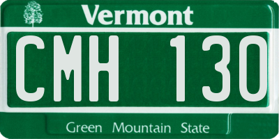 VT license plate CMH130