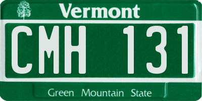 VT license plate CMH131