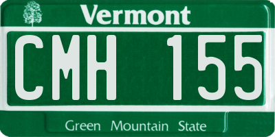 VT license plate CMH155
