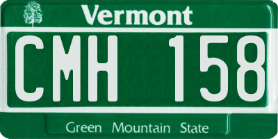 VT license plate CMH158