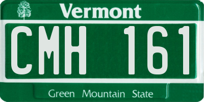 VT license plate CMH161