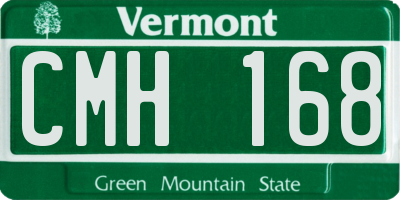 VT license plate CMH168
