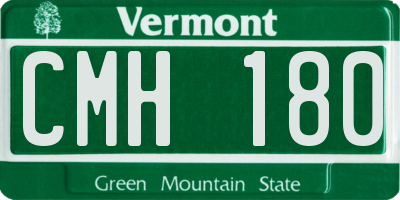 VT license plate CMH180