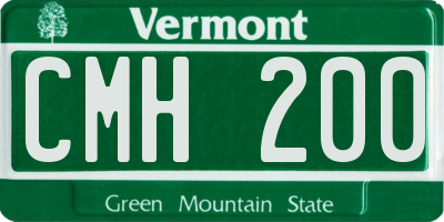 VT license plate CMH200