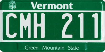 VT license plate CMH211